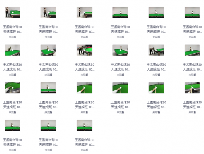 花了998买来的台球教程，正版高清视频教程