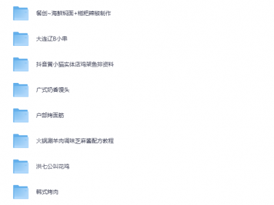 花了2.4万，全部买下来的小吃制作教程，适合小本创业学艺